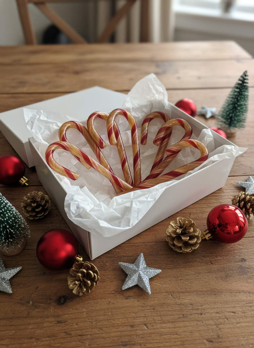 5 Pack of Dye Free Candy Canes
