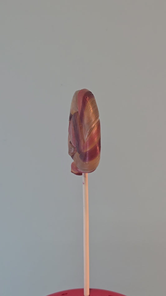 Giant Rainbow Swirl Vegan Lollipop Dye Free