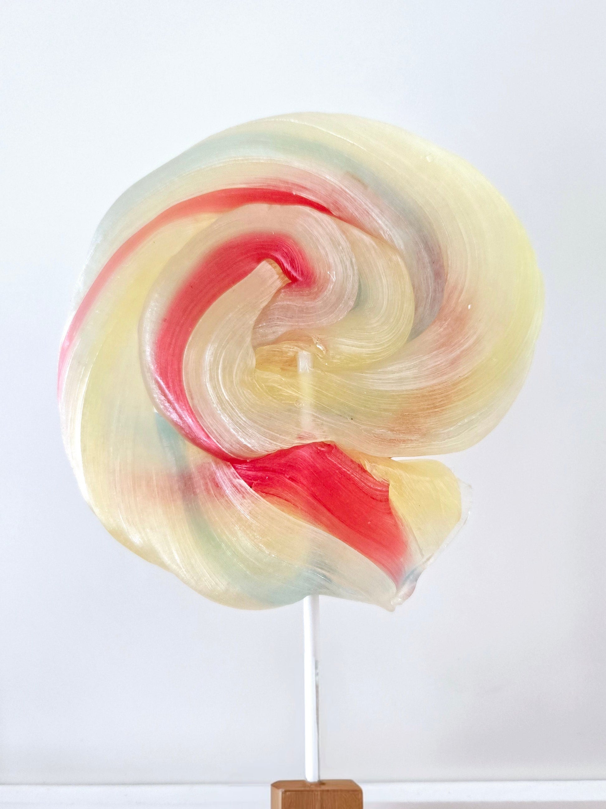 Swirl Lollipop Vegan dye free rainbow